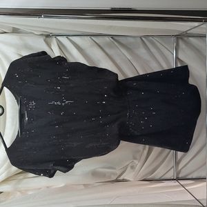 Express black sequence  party dress/Top